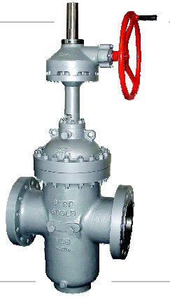 স্ল্যাগ ডিন 3352 GS-C25 DN700 PN100 ফ্ল্যাঞ্জ এন্ড ডিসচার্জ করার জন্য উচ্চ চাপের ফ্ল্যাট প্লেট গেট ভালভ